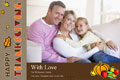 Family photo templates Thanksgiving Wishes
